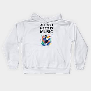 All You Need Is Music Kids Hoodie